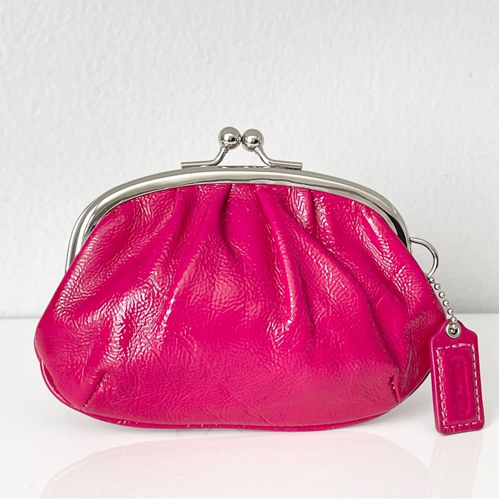 Vintage Coach Berry Pink Kisslock Coin Pouch